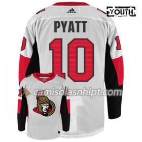 Camisola Ottawa Senators TOM PYATT 10 Adidas Branco Authentic - Criança